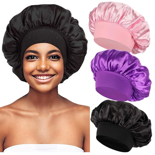 Bonnet satin de nuit Lisséa pour la protection des cheveux